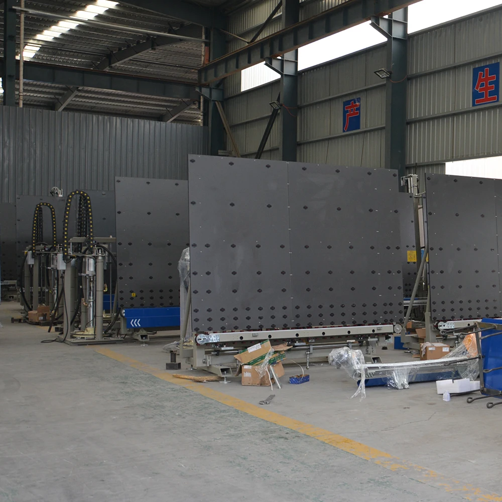 High Efficiency Vertical Fully Automatic Double Glazing Glass Production Line Include Sealing Robot Machine