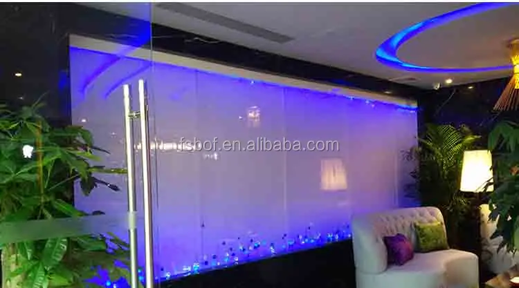 Custom Made Floor Standing Air Curtain Bubble Wall Aquarium High Quality Air Curtain Bubble Wall Aquarium