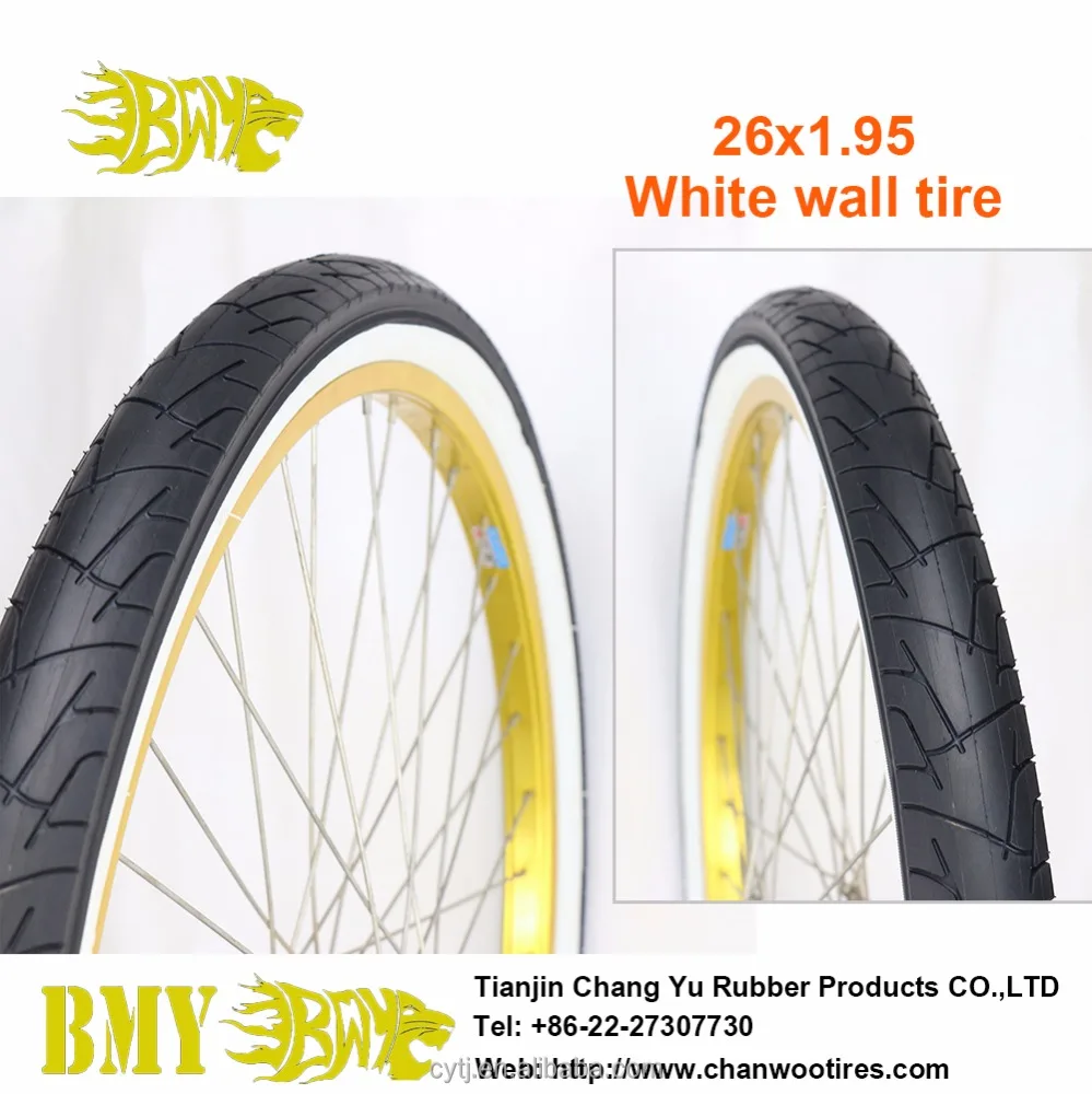 Велосипедная шина BMX 20*1 75 с белой боковой стенкой цветная велосипедная