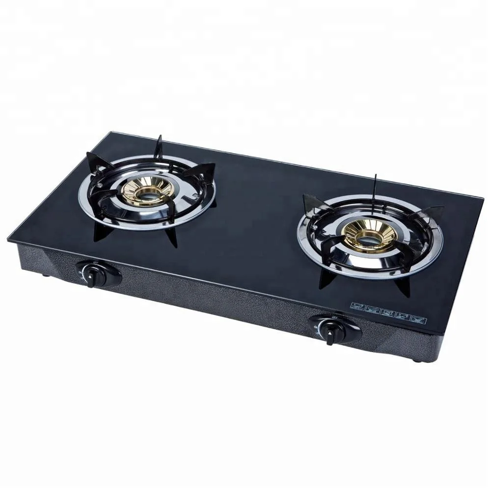 Factory wholesale double burner gas stove for home use  DGC-202SG
