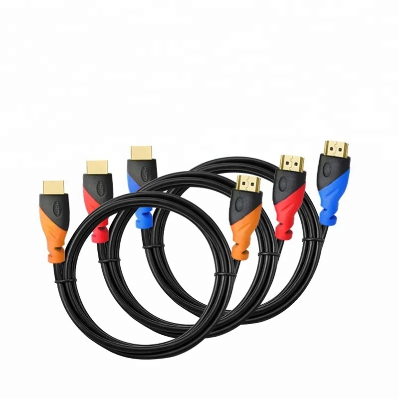 High quality 1.5m 3m 5m 10m 24k Gold Plating 19+1 bare copper 4K 60hz 2.0 hdmi cable for tv box