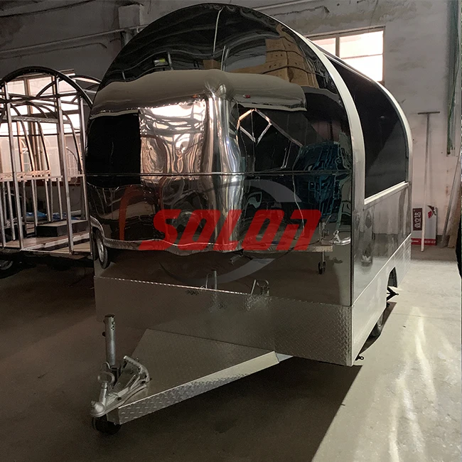 Street mobile food trucks/commercial towable food trailer for sale