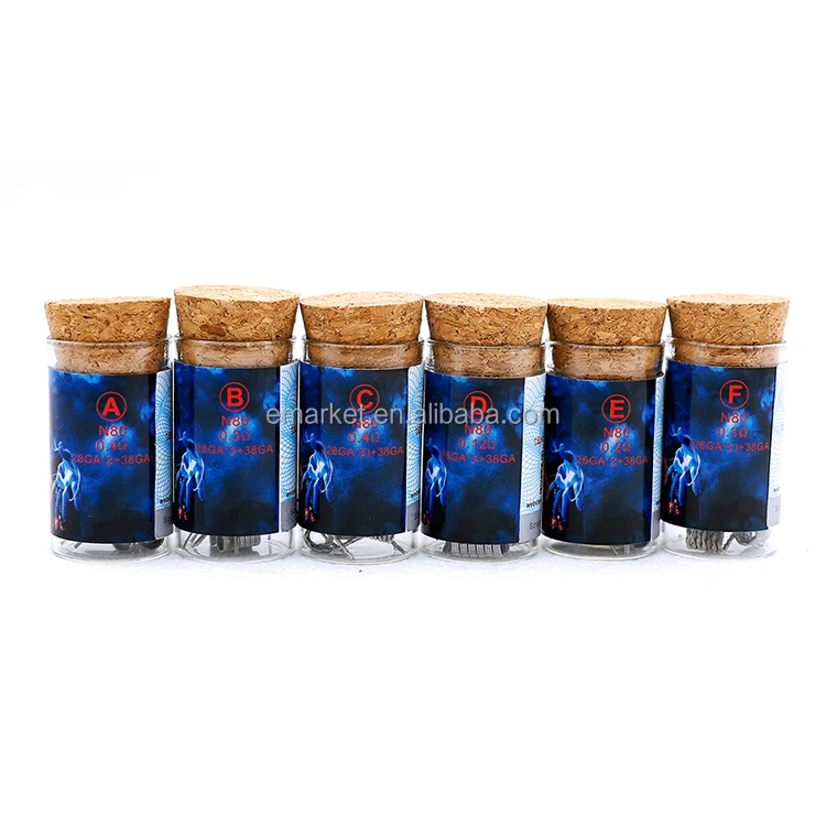 
2017 High Quality Electronic Cigarette Prebuilt Demon Killer N80 Flame Wire and Demon Killer N80 Flame Coil 