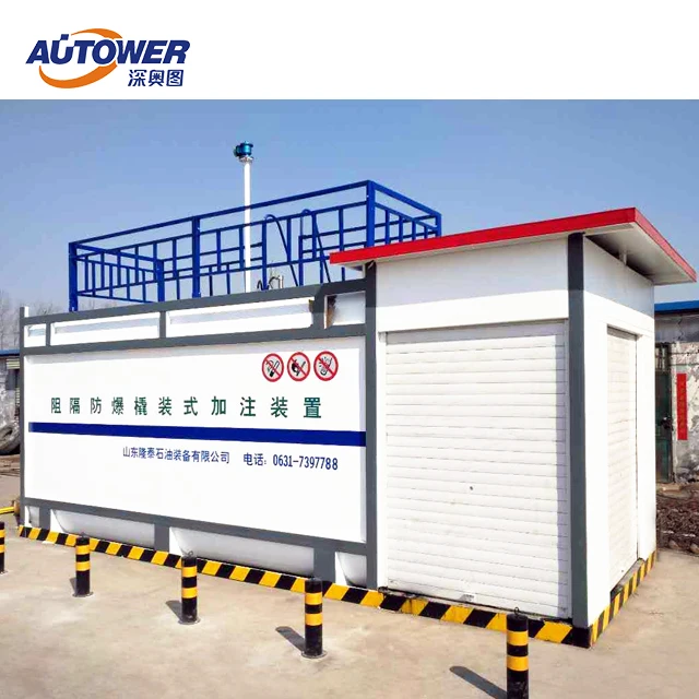Disposable gas lng skid-mounted station Portable Filling Stations With Fuel Dispenser Pump