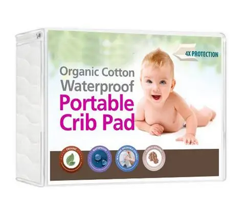 
Washable Bed Bug Quilted Baby WaterProof Bamboo Crib Mattress Protector 