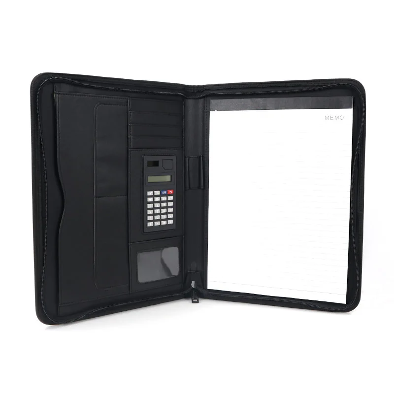 Папка-портфель на молнии с калькулятором