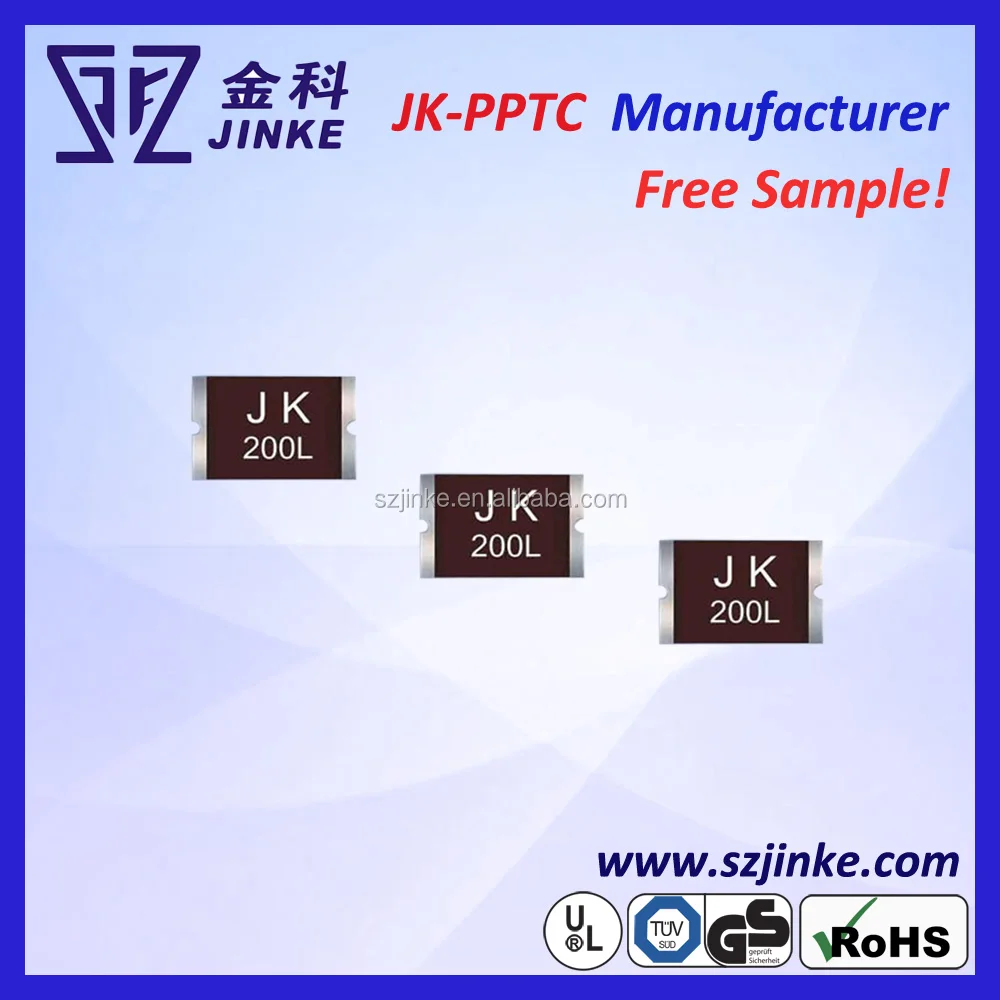 
JK smd series resettable fuses/ 0603, 0805,1812, 1206, 1210,2921 smd series pptc resettable fuse 