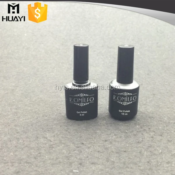 8ml 15ml black color empty nail gel polish bottle