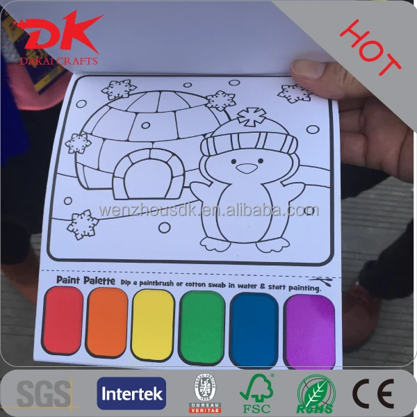 OEM Novelty DIY Seven chosen Paint water coloring books