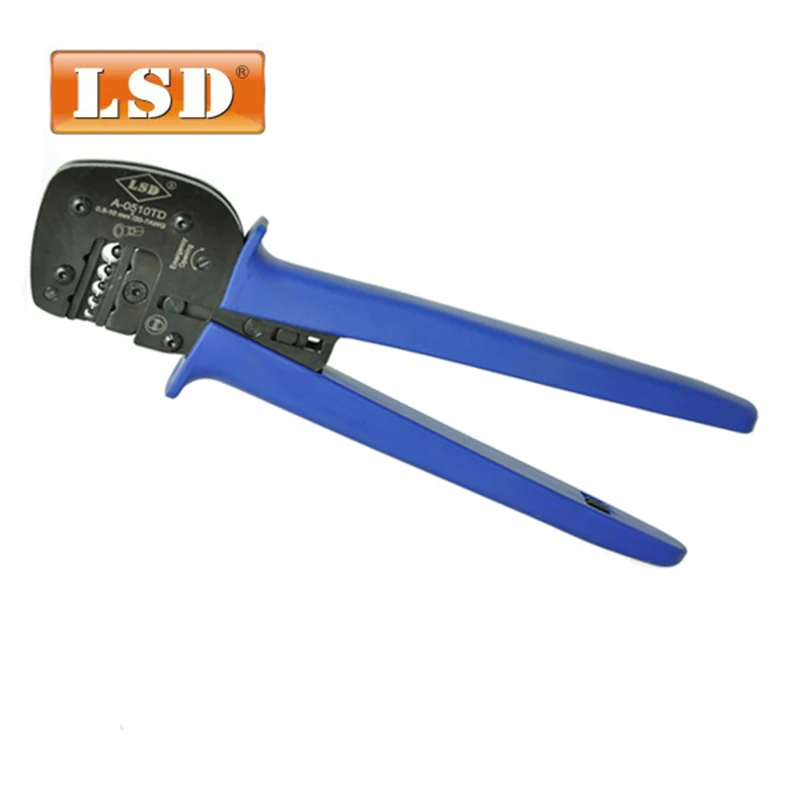 Hand Crimping Tools A-0510TD non-insulated cable connectors press tool 0.5-10mm2 flat cable crimping tool