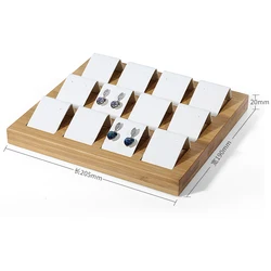 DIGU Custom Wholesale Jewelry Display Stand Leather Velvet Jewelry Storage Earrings Jewelry Display Tray