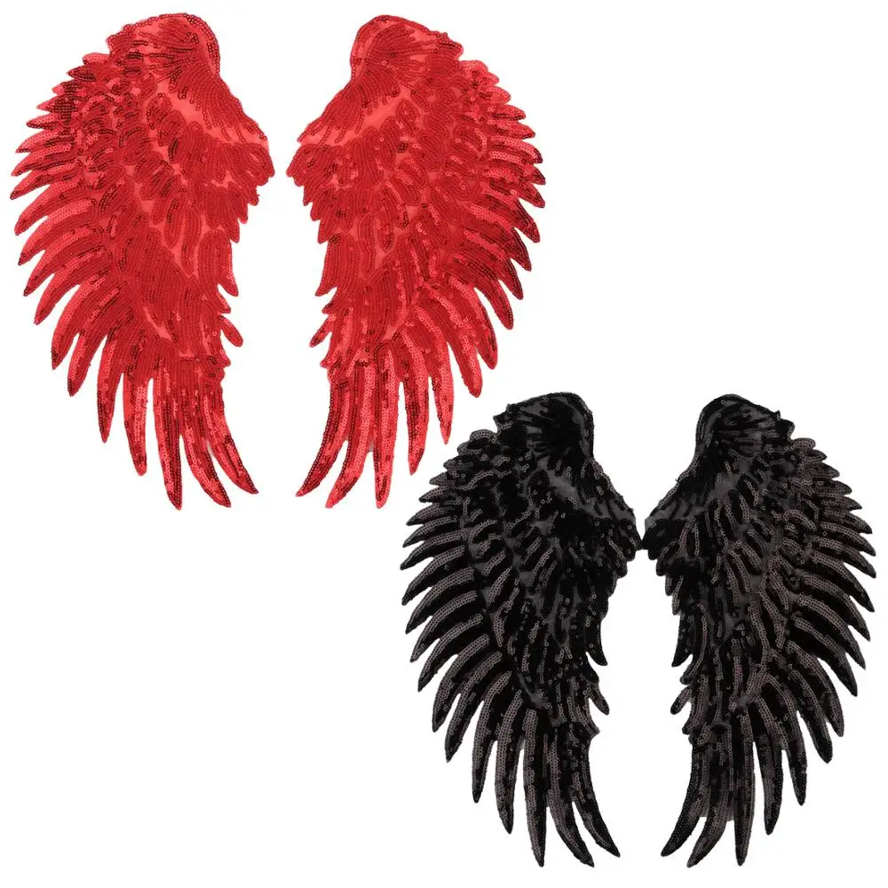 Embroidery Patch Sequin Angel Wings Patch