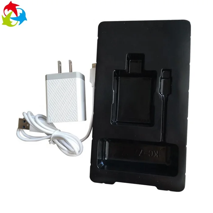 
Wholesale Cell Phone Accessories Packaging Plastic Tray for Charger 
