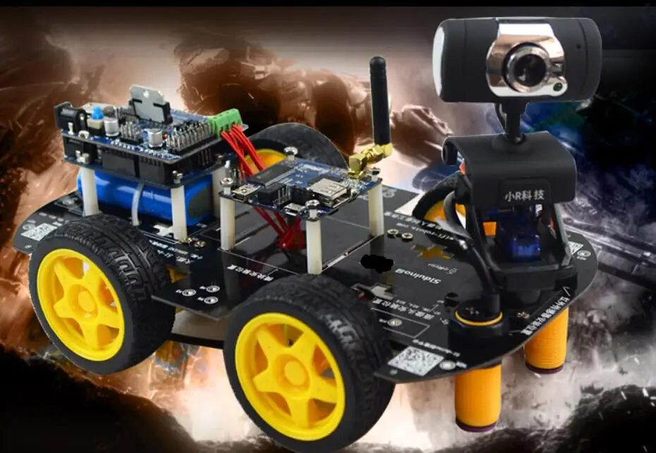 4WD WiFi Robot Car with HD camera(Digital WiFi) Smart Car Programmable Robot Wireless Remote Control Monitoring