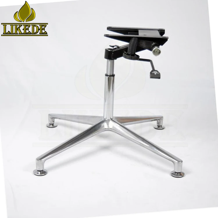 Factory outlets hot sale 4 feet swivel chair parts aluminum lounge chair swivel base revolving chair parts