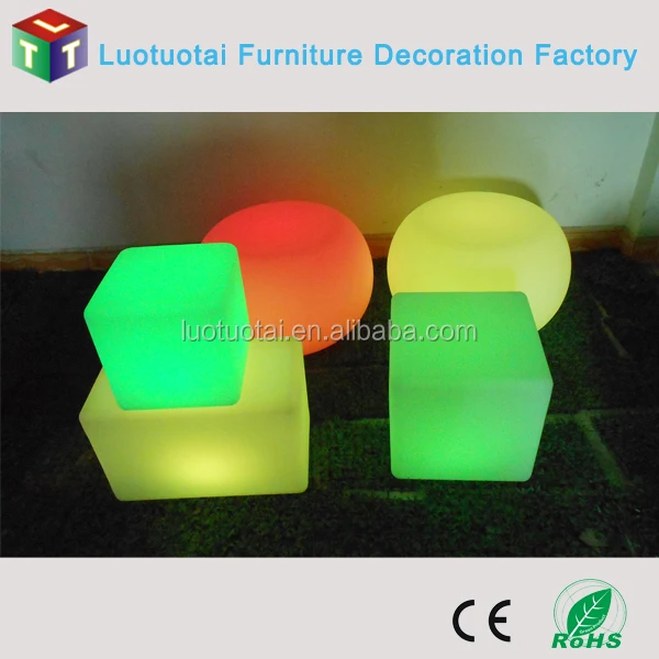 40cm LED glowing cube  chair LED cube table