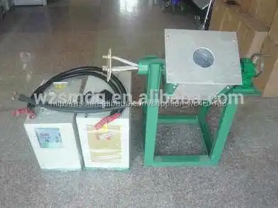 Небольшой индукционная плавильная печь для железа, стали, алюминий, медь, латунь, золото, 35KW