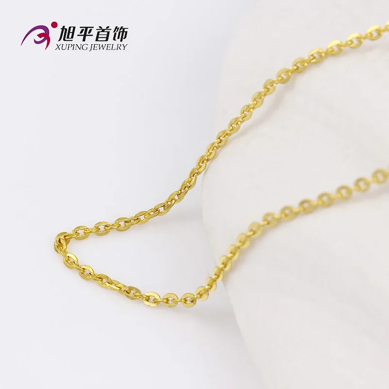 xuping jewelry brass gold plated chain, women fashion cheap sell lots of necklaces