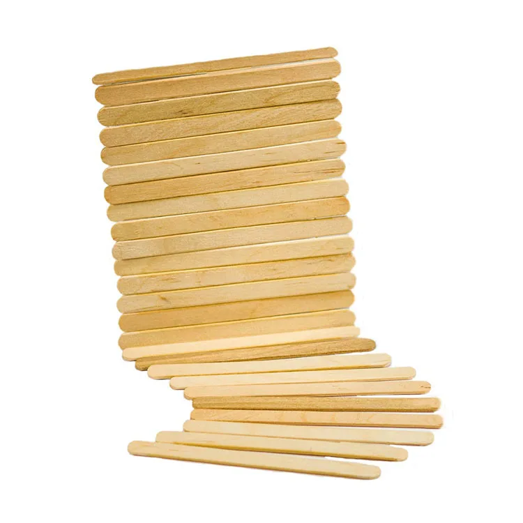 Custom high quality 10 square wooden coffee sticks stirrers paddle tea burger dandiya sticks