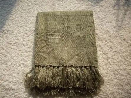 Magic Green Decorative Travel 100% Acrylic Yarn Dyed Rome Square Woven Tartan Plaid Throw Blanket