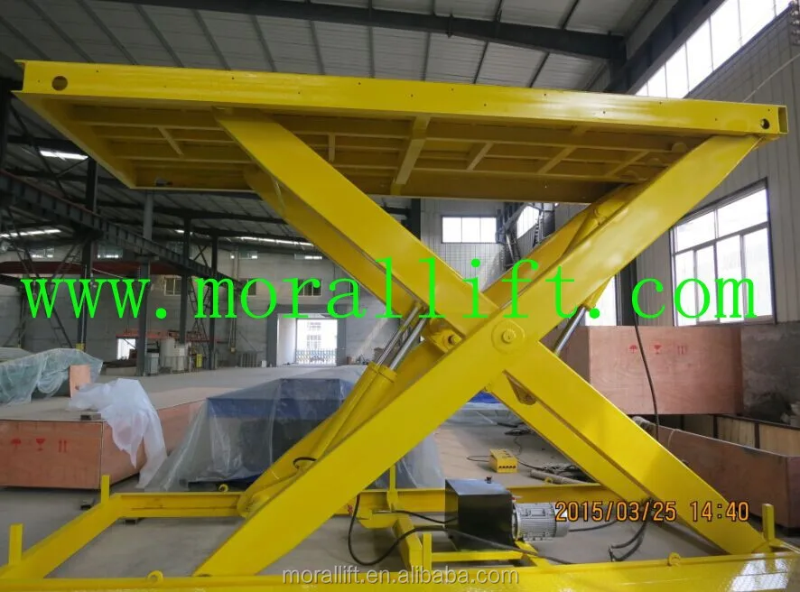 two cylinder hydraulic scissor lift car/3m lift height car lift