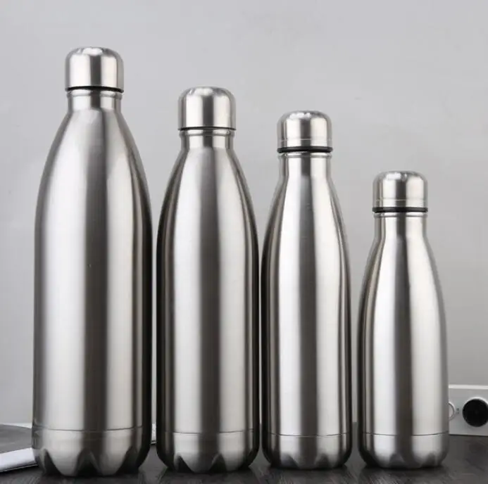 Stainless steel 304 cola shape pattern insulated outdoor water bottle,Coke double layer stainless steel insulation cup