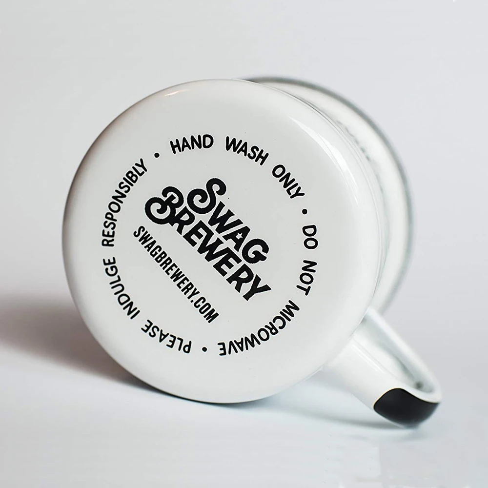 2020 Custom logo bulk porcelain enamel camping coffee espressp tea cup mug with cardboard box