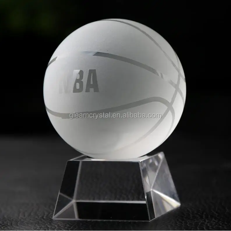 Clear Wholesale K9 Crystal Ball Glass Football Ball