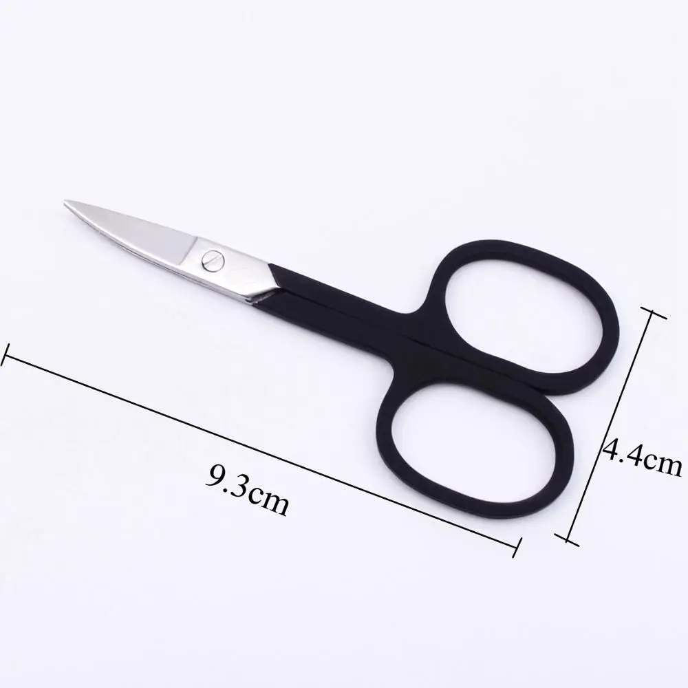 Russian Precise Surgical Stainless Steel Grooming Straight Long Blades Nail False Eyelash Eyebrow Beard Hair Cutting Scissors