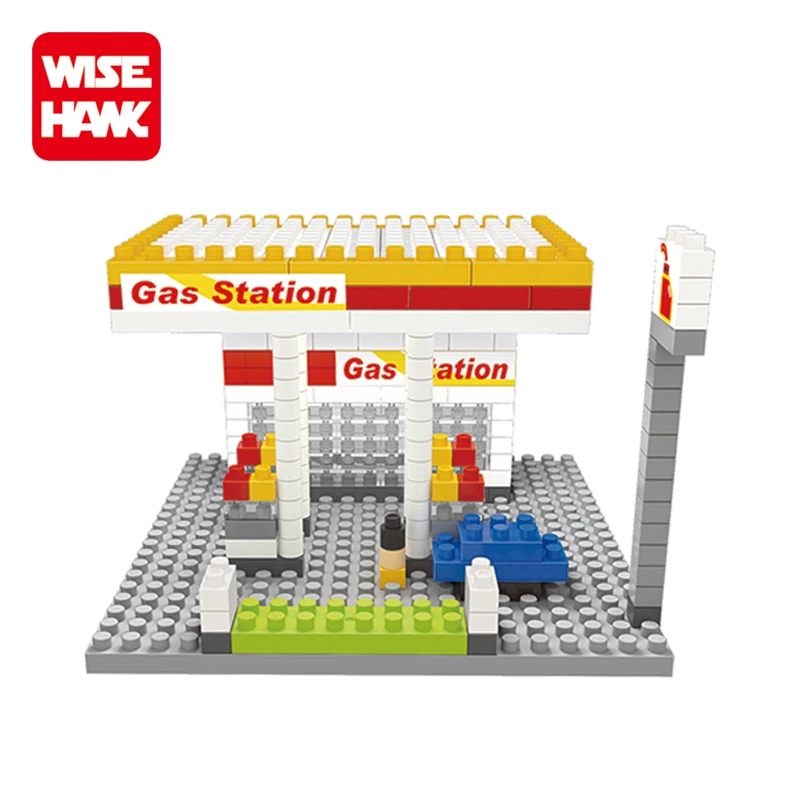 Most popular custom diamond block shop model plastic building pipe toys for kids