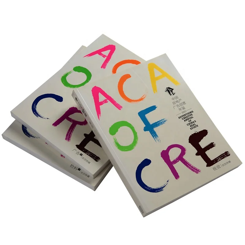 Customized Low cost A4  Glossy laminated soft cover overseas book printing