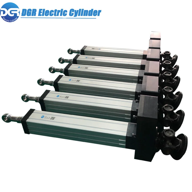 
High Precise Ball Screw Servo Drive Low Noise Square Electric Cylinder 