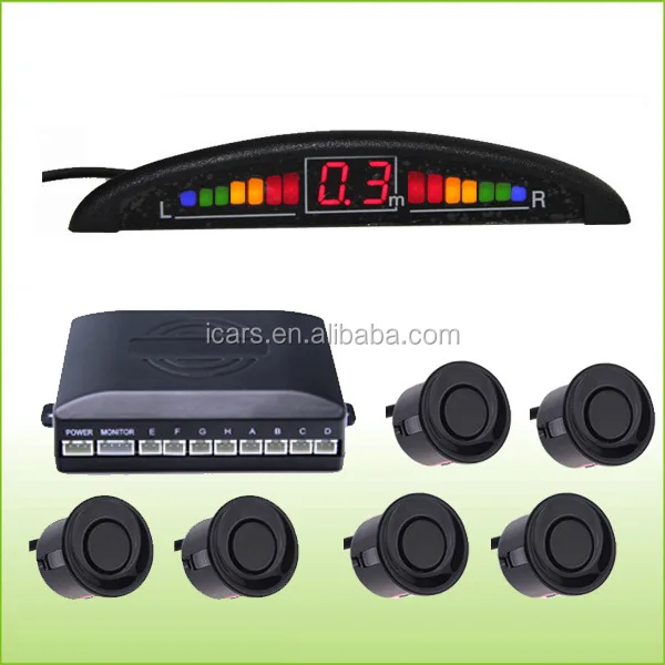 quality good price 4/6/8 sensors 22.5mm sensor size buzzer reverse Aid parking sensor system for car