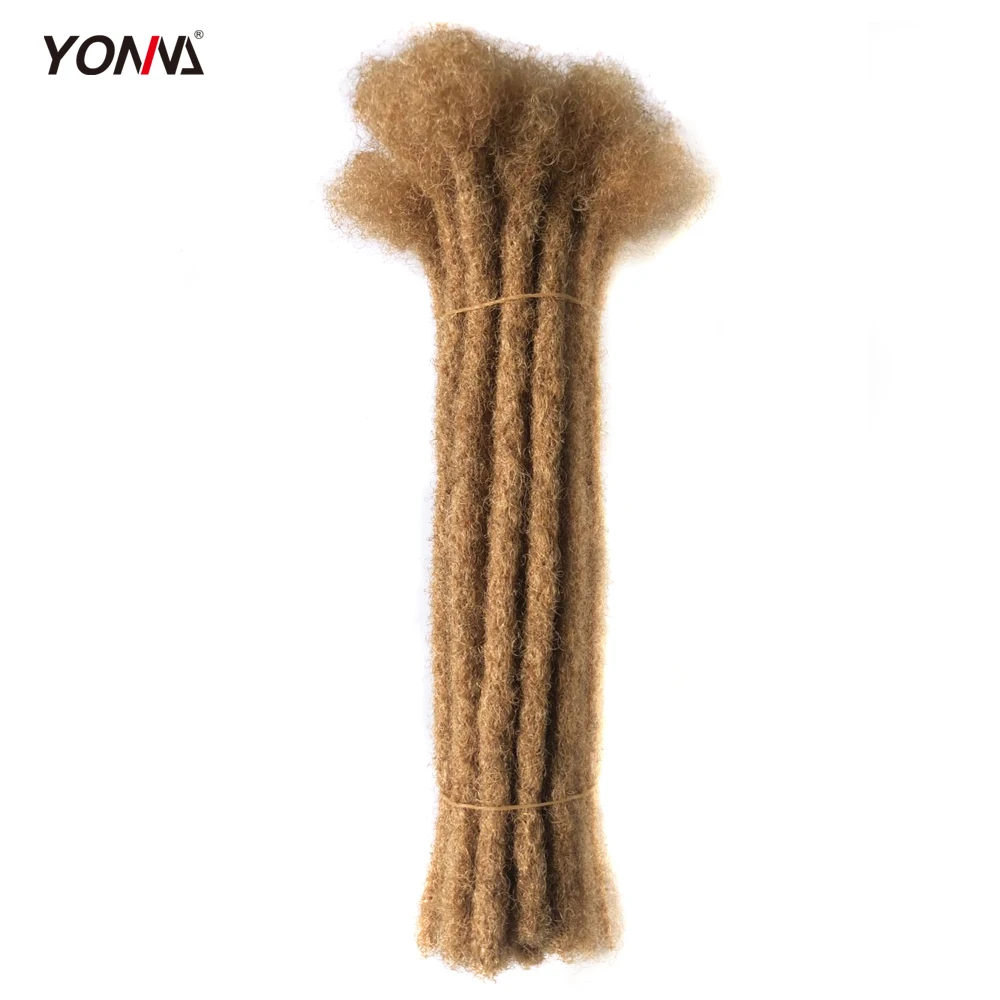 
Yonna Hair 100% Human Hair Locks Handmade Dreadlocks Hair Extensions Crochet Braid 0.8cm 