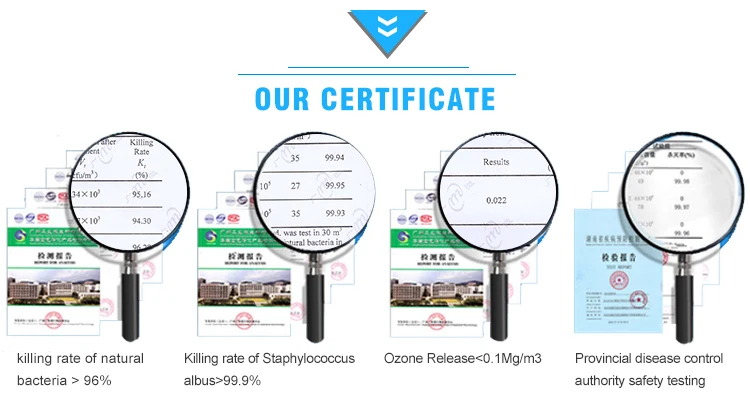 
Jinde Tech Jinde Plasma air sterilizer of ICU , sterilization for operating room hospital air sterilizer JD-DB100 China sale 