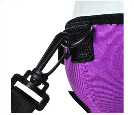 Fashion Neoprene Wine Glass cooler Holder Drink Wine Glass Sleeve Cup Insulator With Adjustable Neck Strap