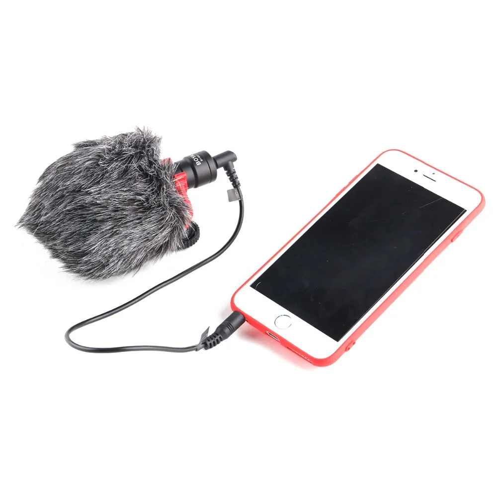 
BY-MM1 Cardioid Microphone 3.5mm Wired Phone Video Microphones For DSLR Camera Camcorders Recording Mic 