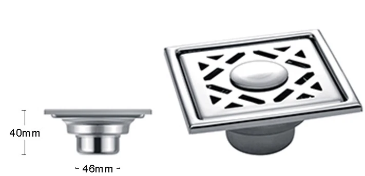 Sanitary ware casting stainless steel bathroom thin cover floor drain trap