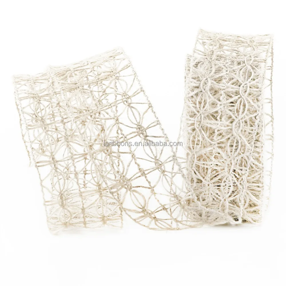 Ленты из 100% джута и мешковины для рулонов laribхороs с проводным краем, в наличии