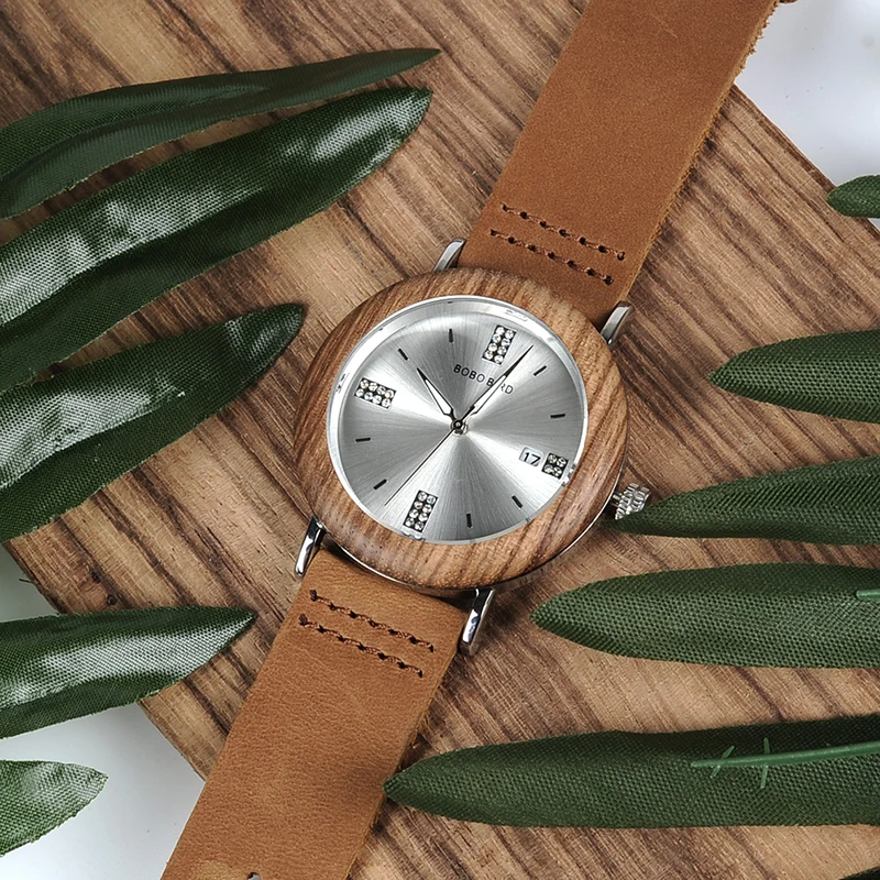 BOBO BIRD Girl Latest Hand Wrist Watch For Female Stainless Steel Silver Luxury Women Watch Customize