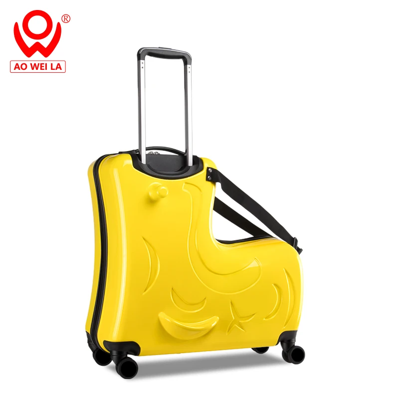 
Hard Shell Children Toy 4 Wheel Suitcase,Kids Ride On Suitcase 