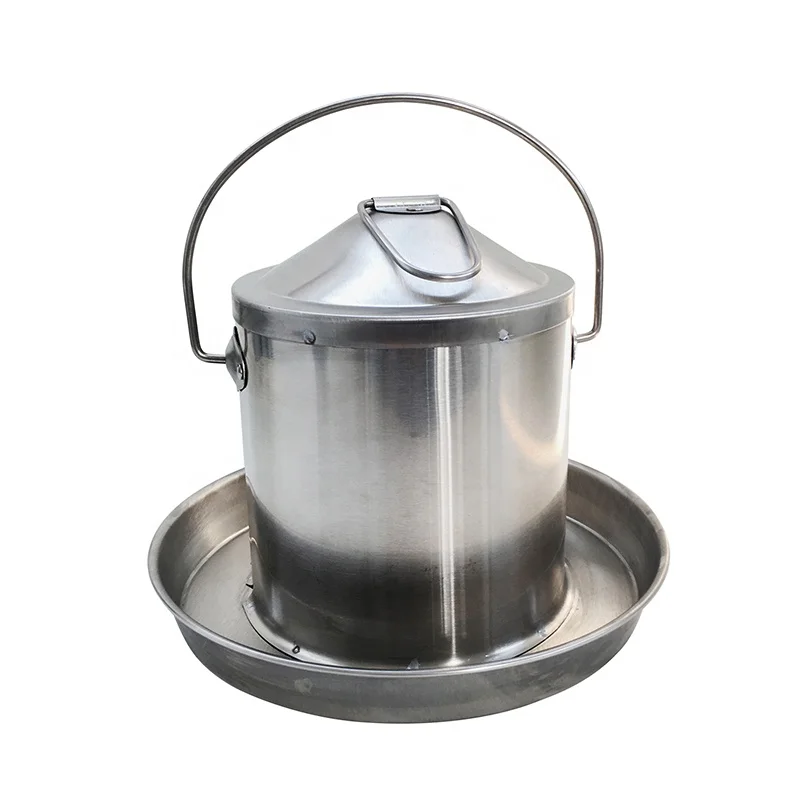 3 Litre Capacity stainless steel Water Drinker and Feeder chicken waterer chicken drinker poultry drinkers for chicken