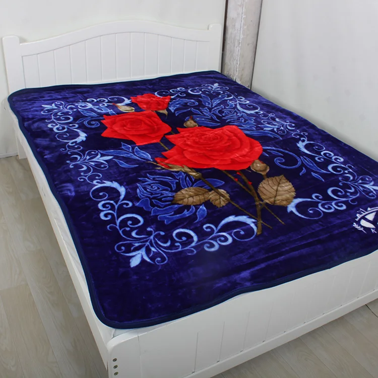 Wholesale Original Solaron Korean Blanket Thick Mink Plush queen size Rose Licensed new
