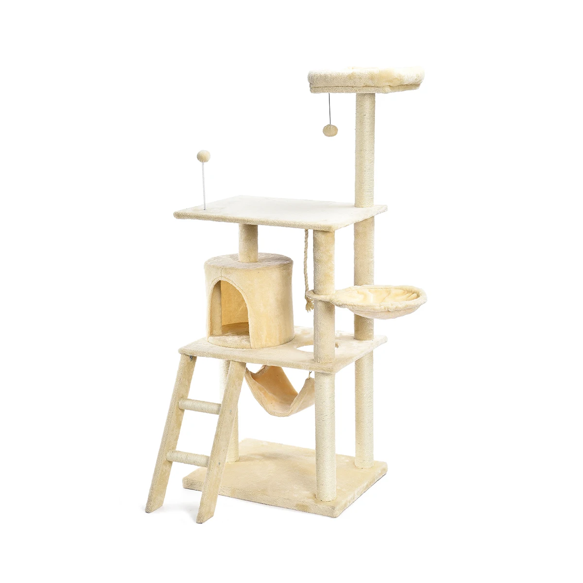 
Hot delling durable luxury wood cat scratching tree tower 