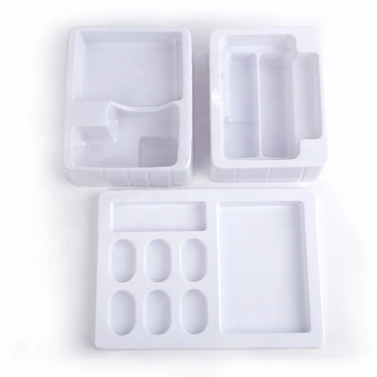 Factory Wholesale Costom High Quality PET PVC Eco Friendly Disposable Cosmetic Plastic Blister Insert Tray Packaging Container