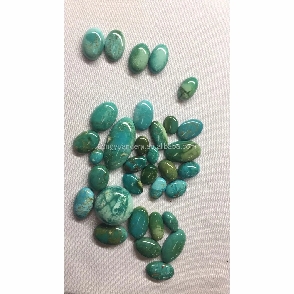 Bule shiny Sleeping Beauty Oval Turquoise cabochons