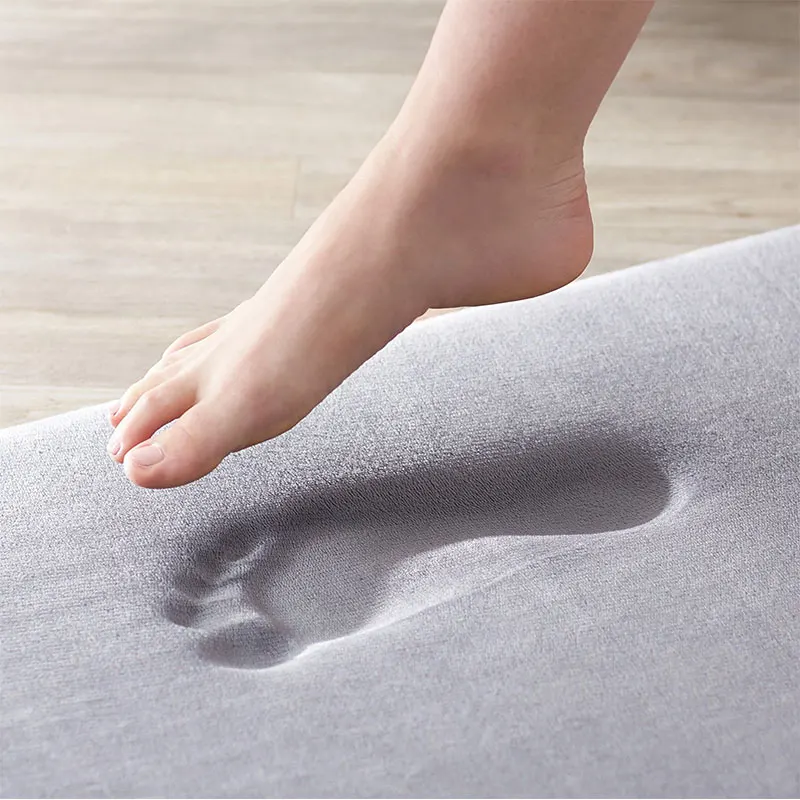 Non Slip Absorbent Super Cozy Velvet Memory Foam Bath Mat