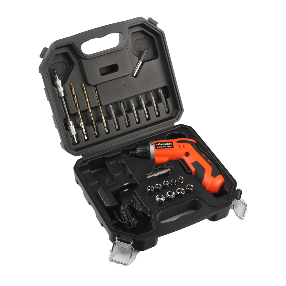 
New Arrival Multi-function Household Rechargeable Electric Drill Lithium-Ion Mini Cordless Screwdriver With LED Light 