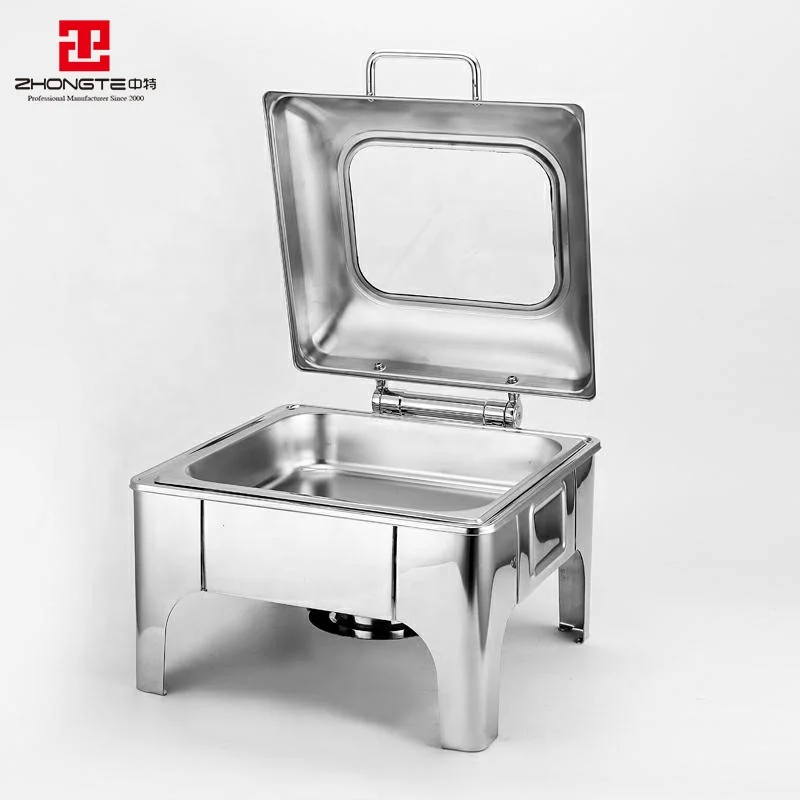 Restaurant & Hotel Supplies rectangle Alcohol Stainless Steel Buffet Chafing Dish