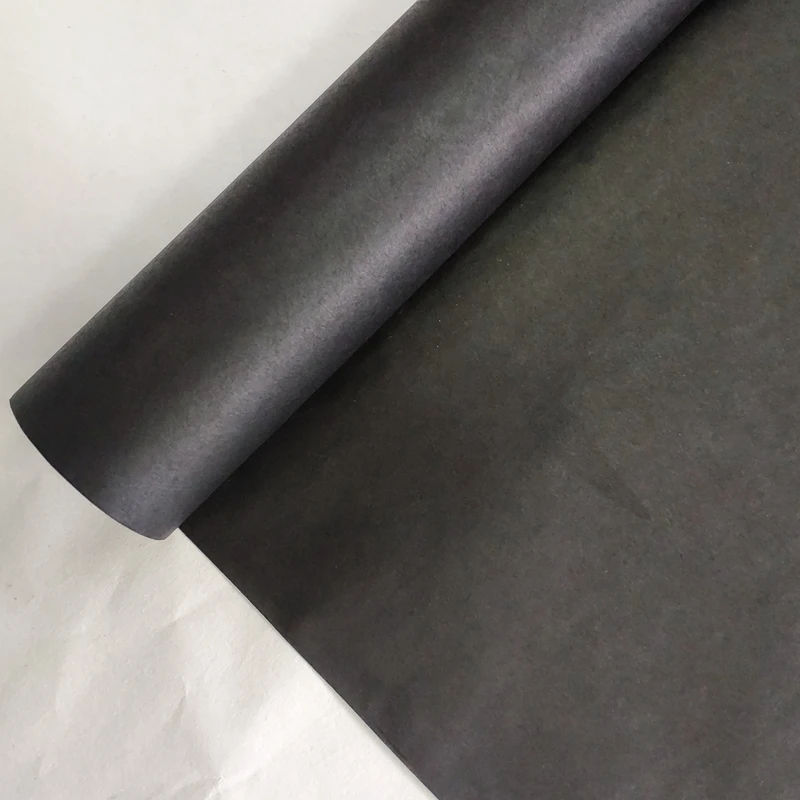 black 40gsm cheap high quality eco friendly wood pulp cotton rice tissue water resistant flower gift wrapping paper 60cm x 15m